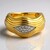 Anello placcato in oro con Diamante (Annette)