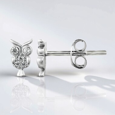 Orecchini in argento con Zircone