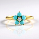 Anello in argento con Turchese Sleeping Beauty (Faszination Türkis)