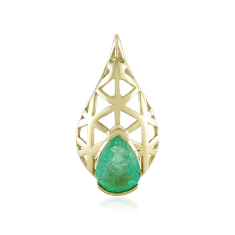 9K Ethiopian Emerald Gold Pendant (Ornaments by de Melo)