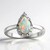 Bague en argent et Opale d'Australie
