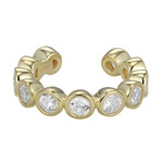 Orecchini in argento con Zircone (Adela Silber)