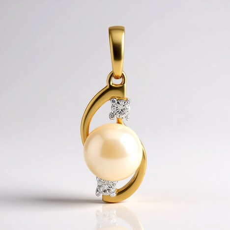 Ciondolo in argento con Perla d'Acqua Dolce Bianca (TPC)