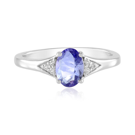 Anillo en plata con Tanzanita sin calentar