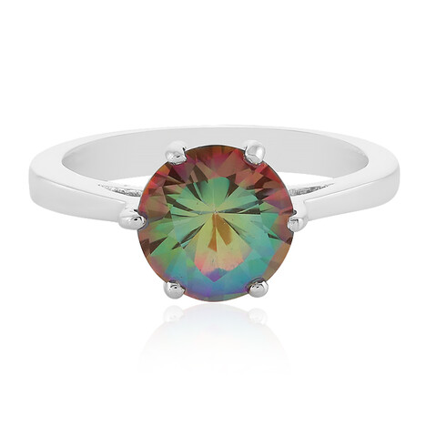 Polarlicht-Quarz-Silberring