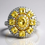 Anello in oro con Diamante Giallo SI2 (CIRARI)