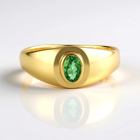 Anello in argento con Lemshuku Tsavorite