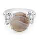 Anello in argento con Agata Botswana
