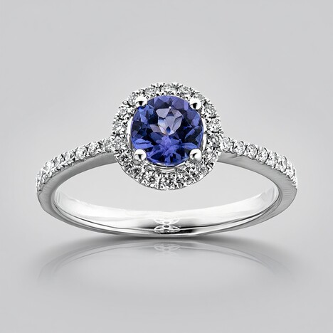 Bague en or et Tanzanite AAA