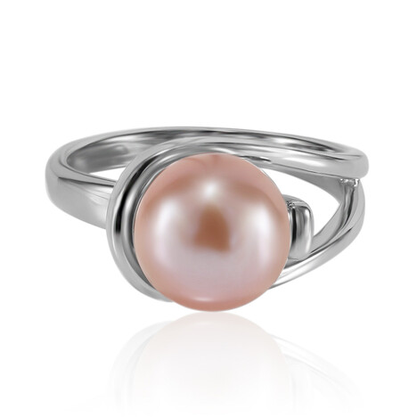Anello in argento con Perla Ming (TPC)