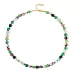 Collana in argento con Onice Verde