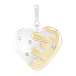 Pendentif en argent et Diamant I1 (G) (Annette)