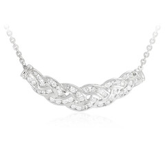 White Topaz Silver Necklace