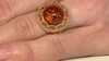 Anillo en plata con Ámbar báltico cognac (dagen)
