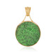 Ciondolo in argento con Uvarovite (Bali Barong)