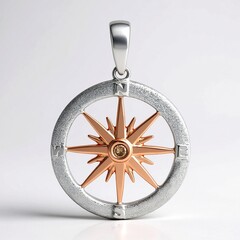 Ciondolo in argento con Diamante Argyle Rose de France I1 (Annette)