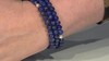 Stalen armband met lapis lazulistenen (Riya)