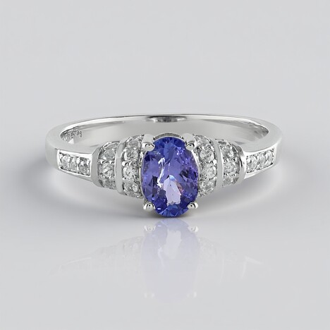 Anello in argento con Tanzanite