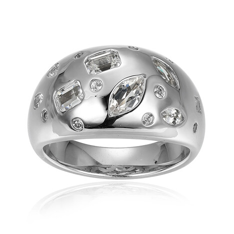 Weißer Topas-Silberring (Adela Silber)