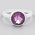 Anello in argento con Fluorite Viola