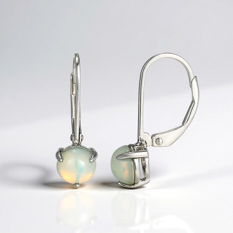 Orecchini in argento con Opale di Welo