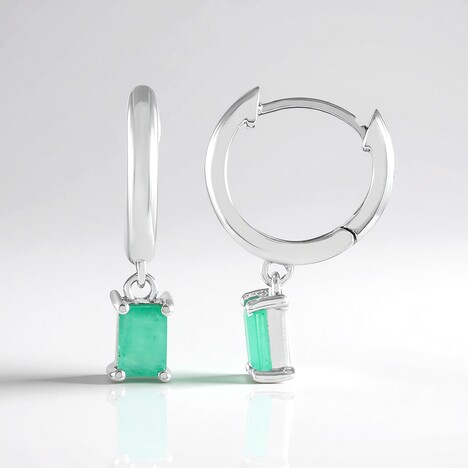 Orecchini in argento con Smeraldo Socoto