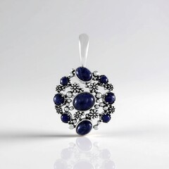 Ciondolo in argento con Sodalite (Desert Chic)