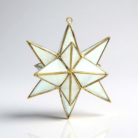 Accessorio in ottone con Conchiglia Capiz