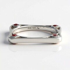 Anello in argento con Rubino Tanzania (de Melo Essence)
