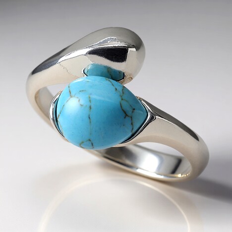 Anello in argento con Turchese (dagen)