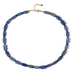 Blue Aventurine Silver Necklace