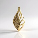 Pendentif en or et Diamant champagne I2 (de Melo Gold)