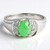 Anello in argento con Crisoprasio Imperiale