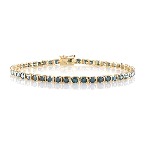 Brazalete en oro con Diamante azul I2 (de Melo Gold)