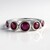 Bague en argent et Rubis de Madagascar