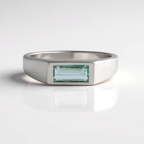Anello in argento con Smeraldo Color Paraiba