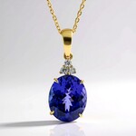 Collana in oro con Tanzanite AAA (CIRARI)