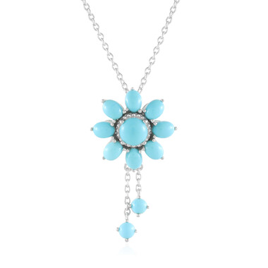 Sleeping Beauty-Türkis-Silbercollier (Faszination Türkis)