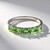 Anello in argento con Tsavorite della Tanzania