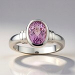Anello in argento con Kunzite (Pallanova)