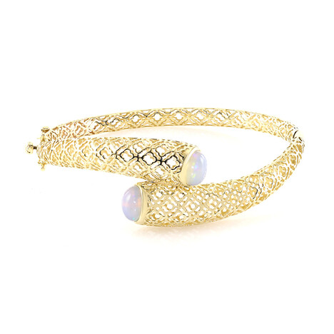 Brazalete en oro con Ópalo de Welo (Ornaments by de Melo)