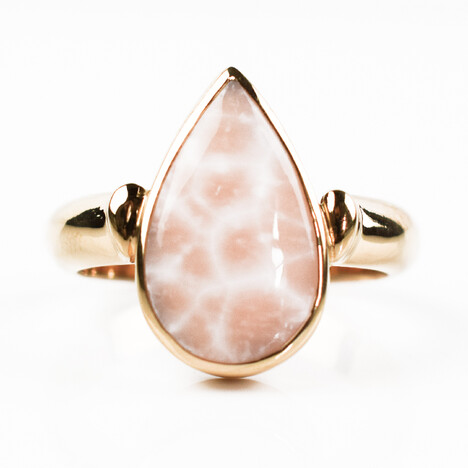 Anello in argento con Natrolite