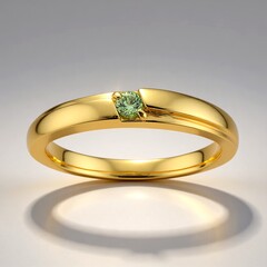 Anello in oro con Demantoide del Madagascar