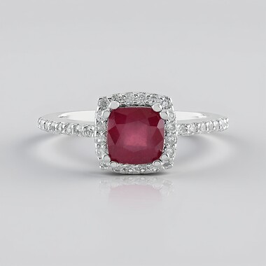 Bague en argent et Rubis de Bemainty