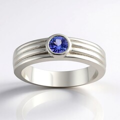 Anello in argento con Tanzanite