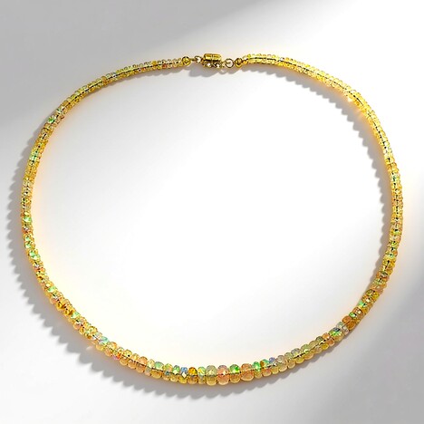 Collana in argento con Opale di Welo