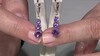 Pendientes en plata con Amatista