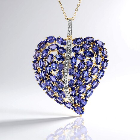 Collana in argento con Tanzanite
