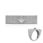 Anello in argento con Opale di Welo (SAELOCANA)