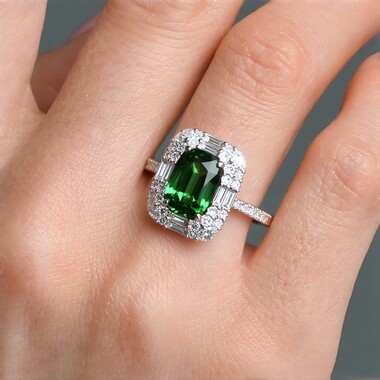Gouden ring met een Braziliaanse alexandriet (CIRARI)